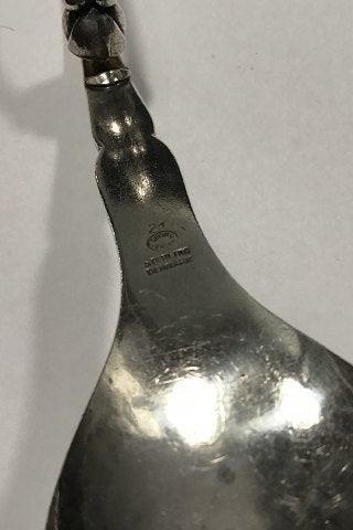 Antique Georg Jensen Sterling Silver Ornamental Serving Spoon No 21