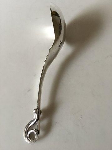 Antique Georg Jensen Sterling Silver Ornamental Serving Spoon No. 49