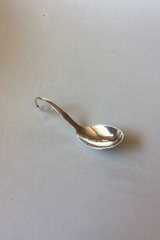 Antique Georg Jensen Sterling Silver Ornamental Sugar Spoon No 21