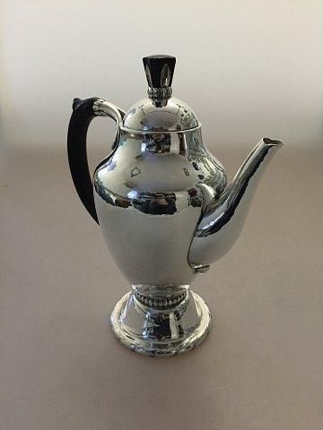 Antique Georg Jensen Sterling Silver Large Coffee Pot No 88