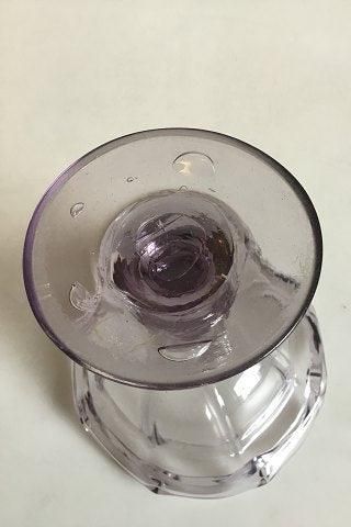 Antique Little Glass Pedistal Bowl, Ligth Purple