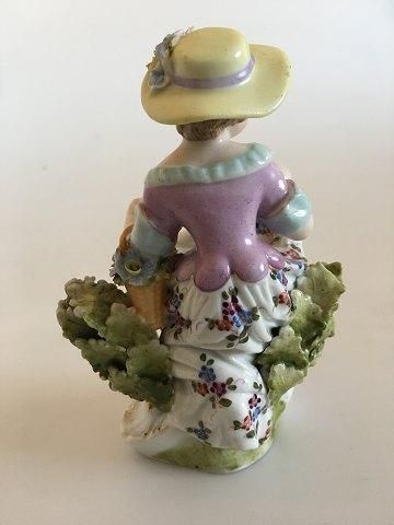 Antique Limbach Figurine of Country Girl in Rococo Style