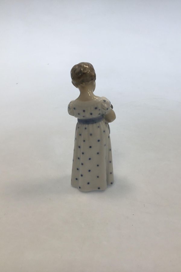 Antique Royal Copenhagen Figurine No 3539 Girl in Nightgown with Doll