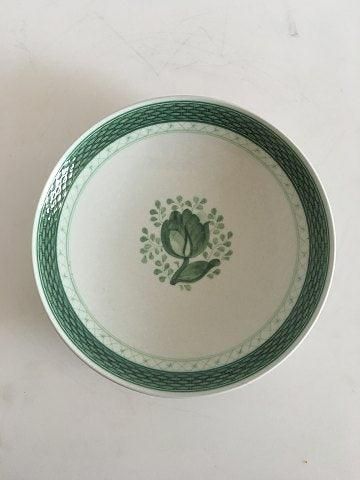 Antique Royal Copenhagen Green Tranquebar Serving Bowl / Cake Tray No 936