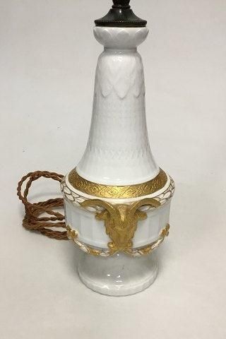 Antique Royal Copenhagen Gold Fan Lamp No 11537