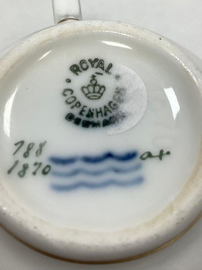 Antique Royal Copenhagen Pattern 788 Coffee cup No 1870