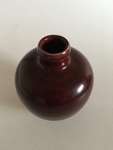 Antique Royal Copenhagen Stoneware vase in Oxblood Glaze Sang de Boeuf No 97/43