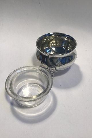 Antique Salt Cellar Silver with glas lining