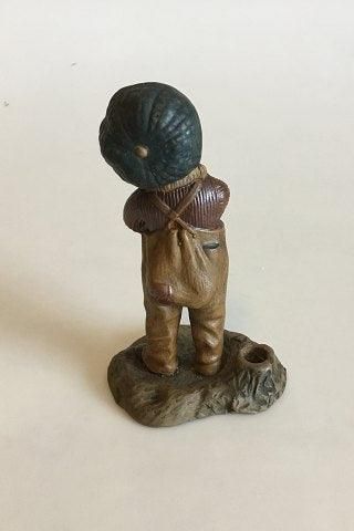 Antique Stoneware Figurine of Boy