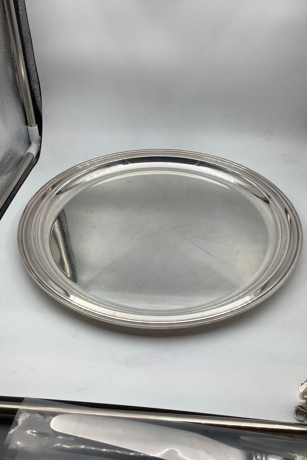 Antique Svend Toxværd Sterling Silver Serving Tray