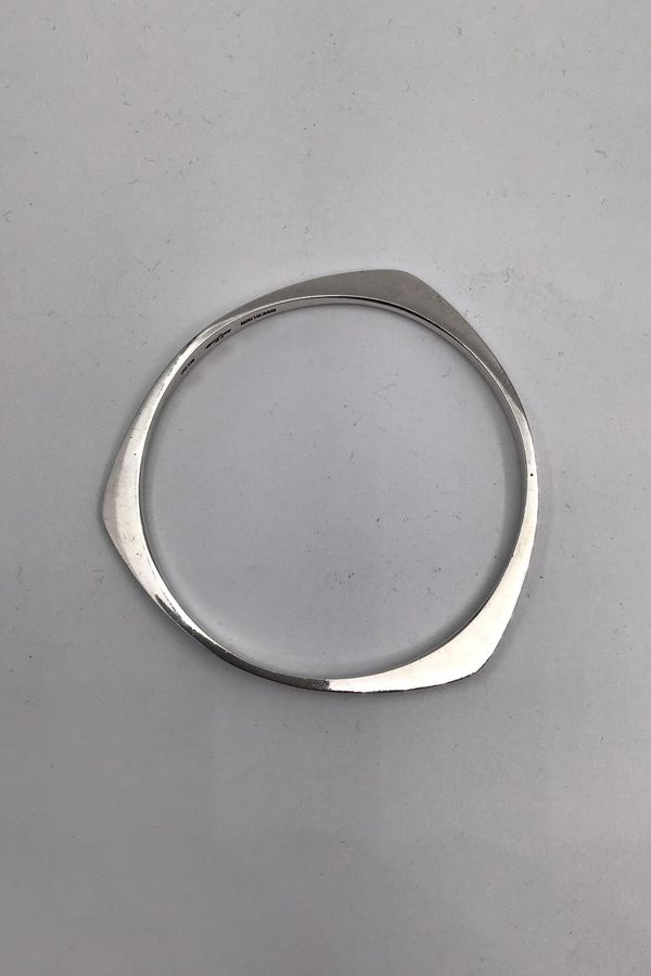 Antique Silver Form/Ole Bent Petersen Sterling Silver Bangle