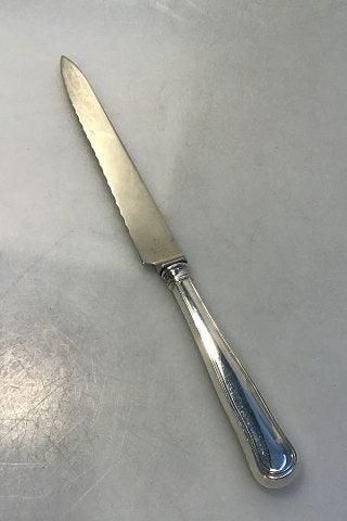 Antique W&S Sørensen Dobbeltriflet Old Danish Silver Bread Knife
