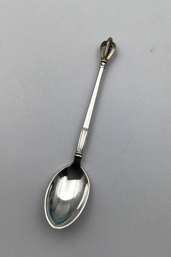 Antique W. & S. Sørensen Sterling Silver Crown Coffee Spoon