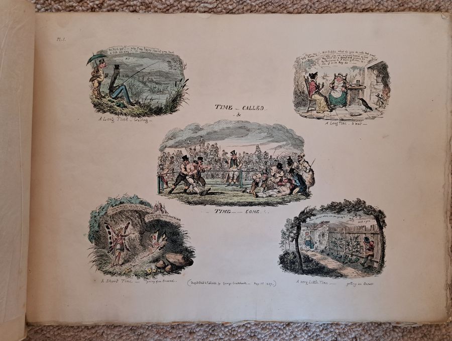 Antique Illustrations of Time by George Cruikshank (1829)