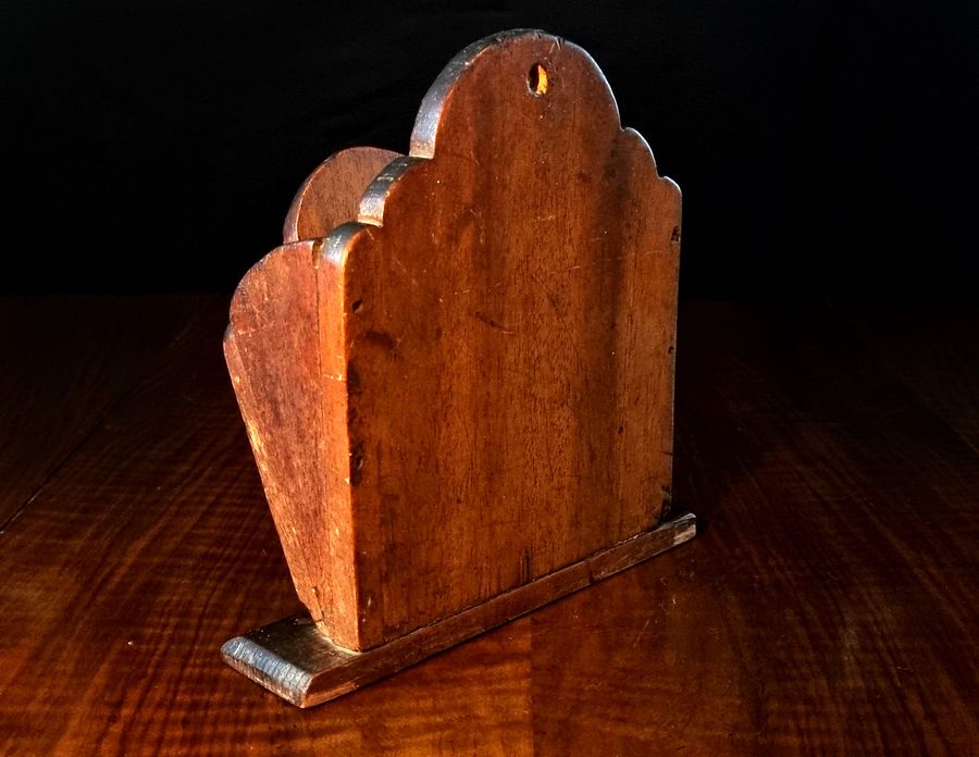 Antique Unusual Antique 19th Century Gothic Ecclesiastical Letter Or Candle Rack, Box