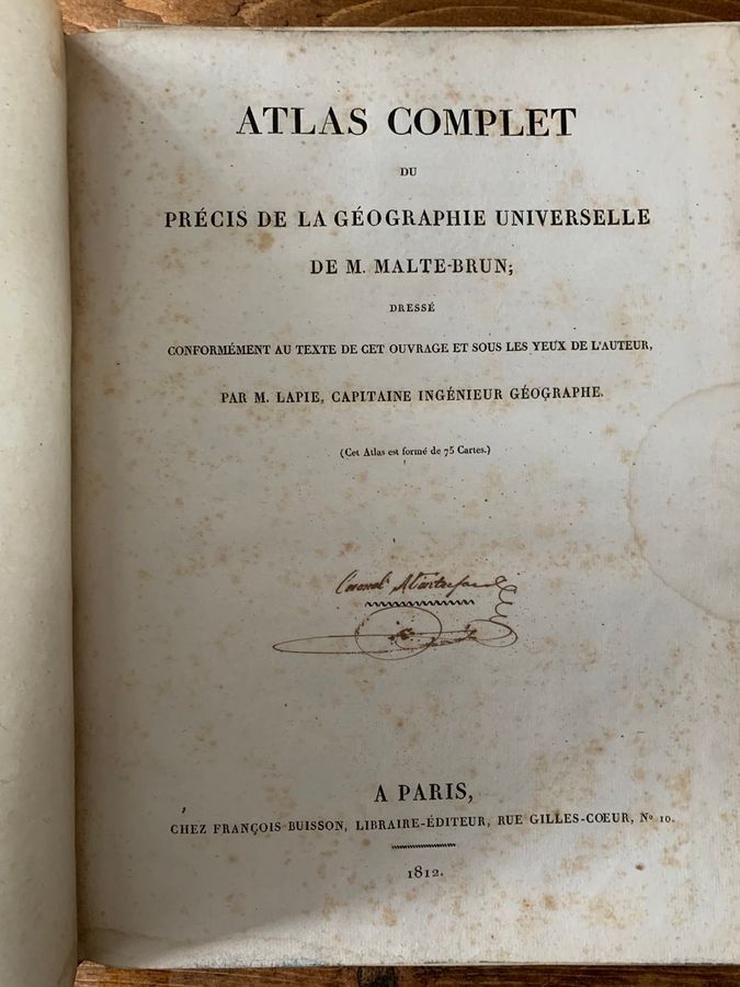 Antique Systèmes Géographiques de Ptolémée, Malte-Brun, 1812