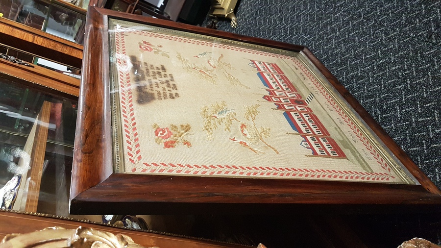 Antique Large Antique Sampler 