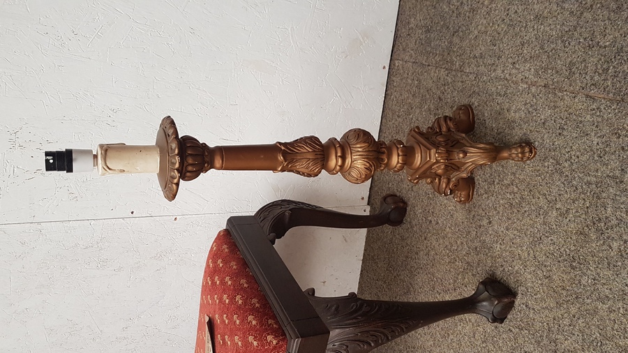 Antique Vintage Gilt Lamp