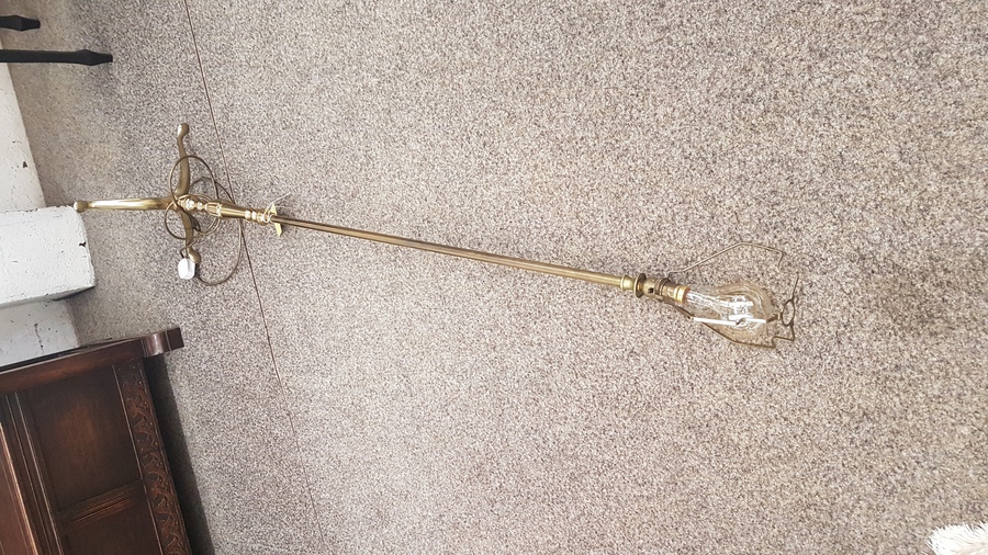 Antique Brass Standard Lamp 