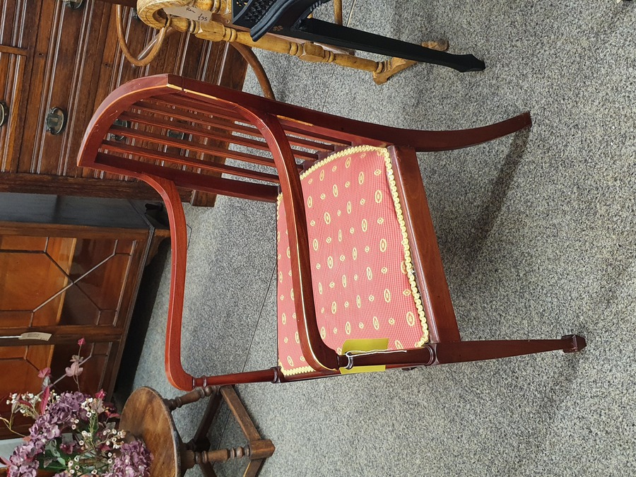 Antique Good Edwardian Chair Armchair 