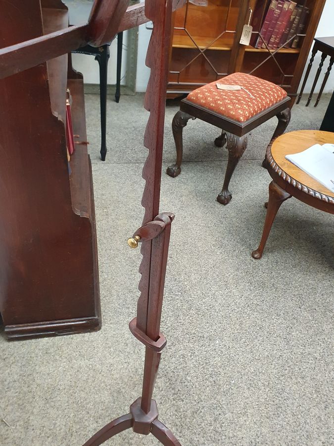 Antique Edwardian Reading Music Stand 