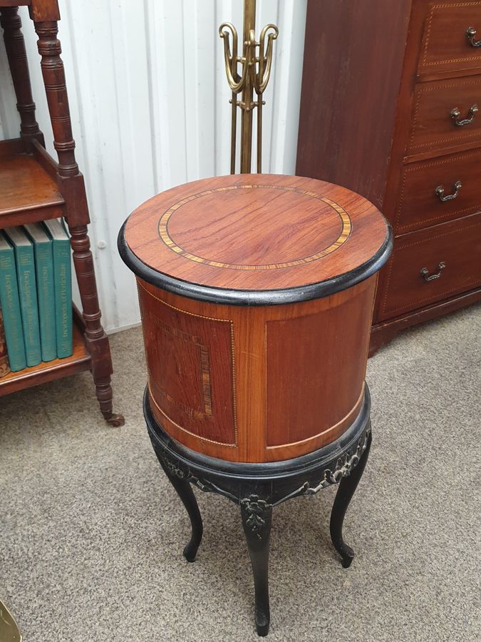 Antique Small Antique French Cylinder Table 