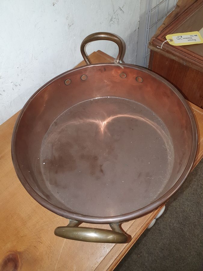 Antique Antique Victorian Large Copper Jam Pot