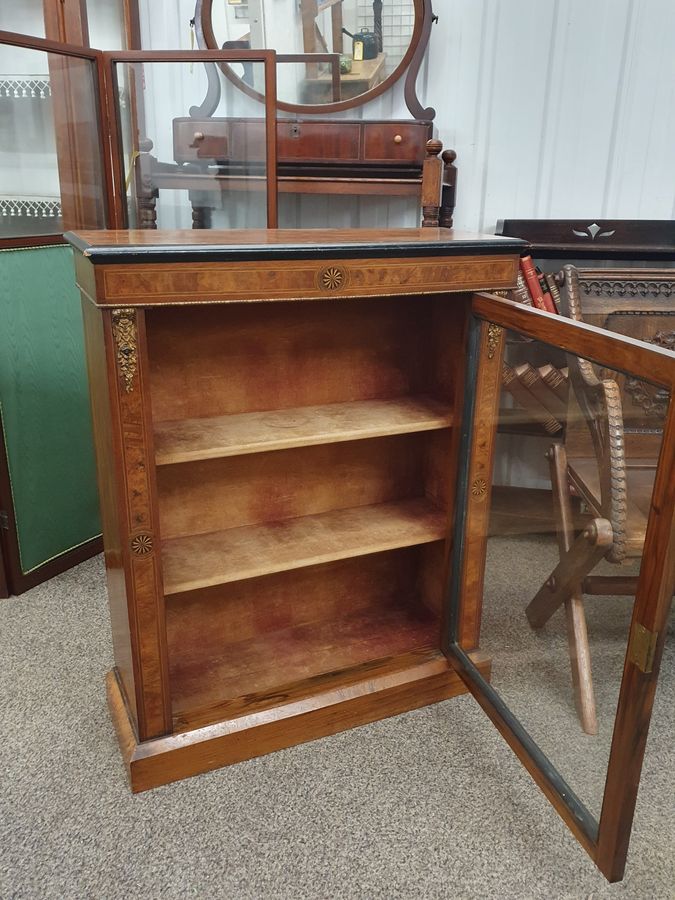 Antique Antique Victorian Pier Cabinet Bookcase 
