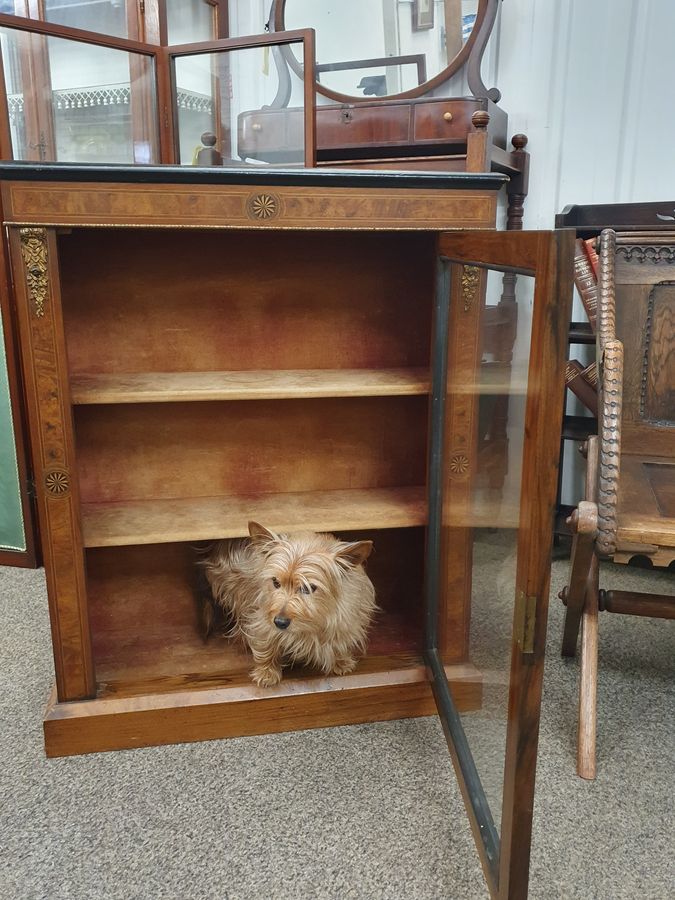 Antique Antique Victorian Pier Cabinet Bookcase 