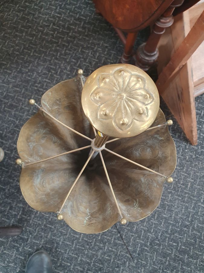 Antique Antique Brass Umbrella Stick Stand 