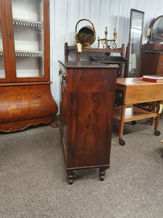 Antique Good Antique 19thC Regency Rosewood Side Cabinet 