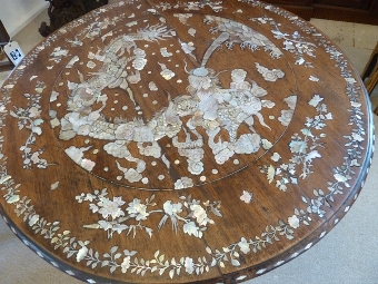Antique Inlaid Table