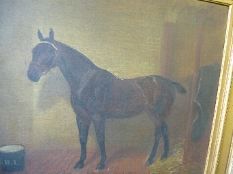Antique Horse Painting