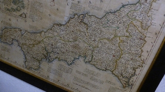 Antique Cornish Map