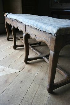 A fabulous C18th long stool bench