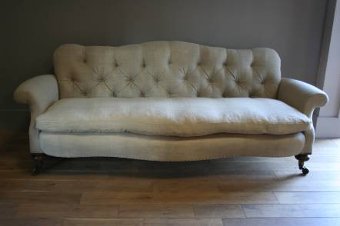 A fabulous C19th serpentine sofa