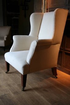 A generous and comfy C19th English wing chair