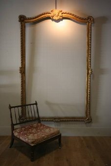 A huge Antique carved wooden frame