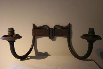 A quality pair of 1940s French wall lights