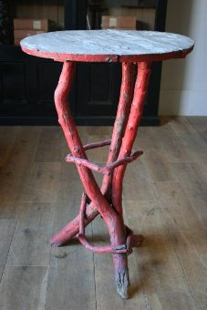 A rustic C19th twig table
