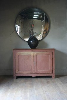 A late C18th French 2 door Enfilade cupboard in original paint