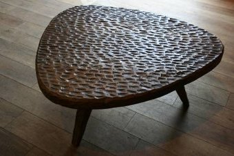 An unusual 1950s French coffee table