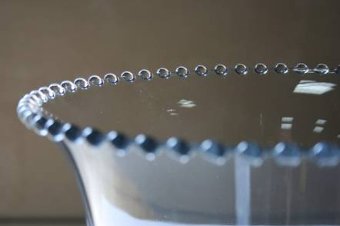 A 1950s glass ball bowl