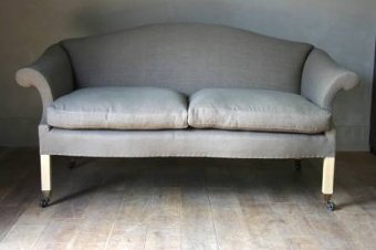 A GIII style camelback sofa