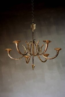 A 1940s gilt metal Chandelier