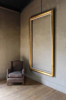 A huge gilt frame