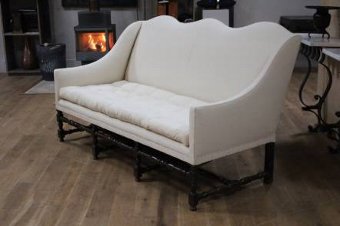 A most generous C18th country house settee