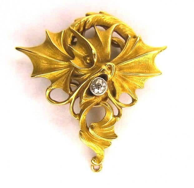 FRENCH DRAGON SCARF RING OR PENDANT