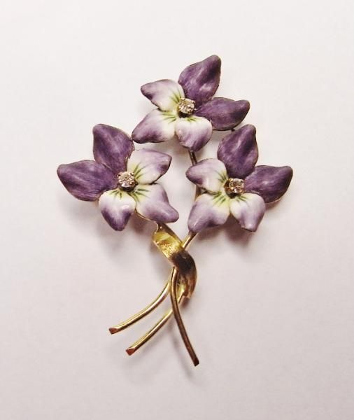 BELLE EPOQUE PANSY BROOCH