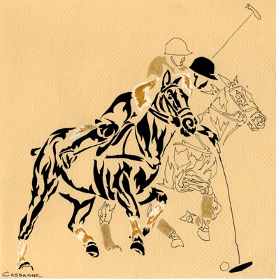 Polo drawing 3